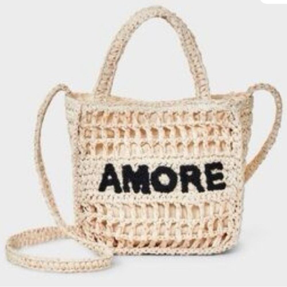 The Universal Thread Top Handle Crochet Amore Bag
